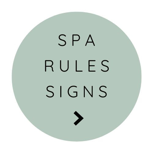 Spa Rules Signs
